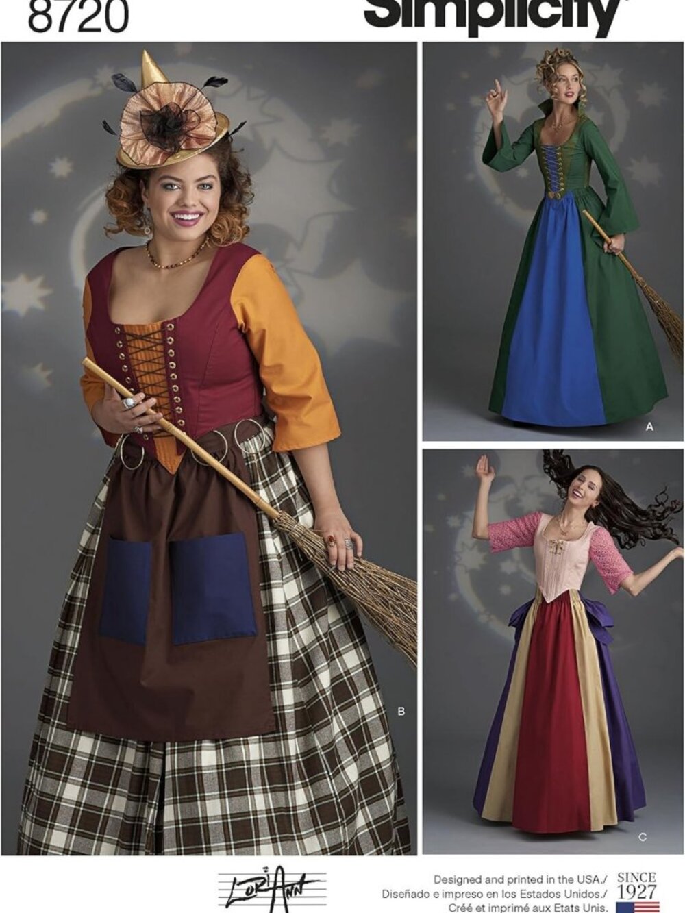 Fairy Tale Witch Costume Sewing Pattern for Women, Sizes 6-14, DIY Craft